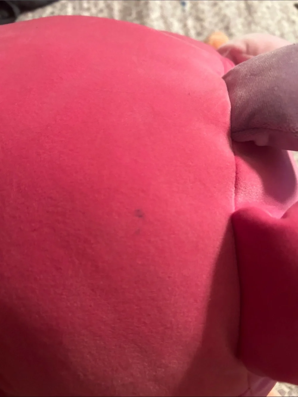 Squishmallows Bright Pink Plush Sea Creature Pillow with Cream Belly